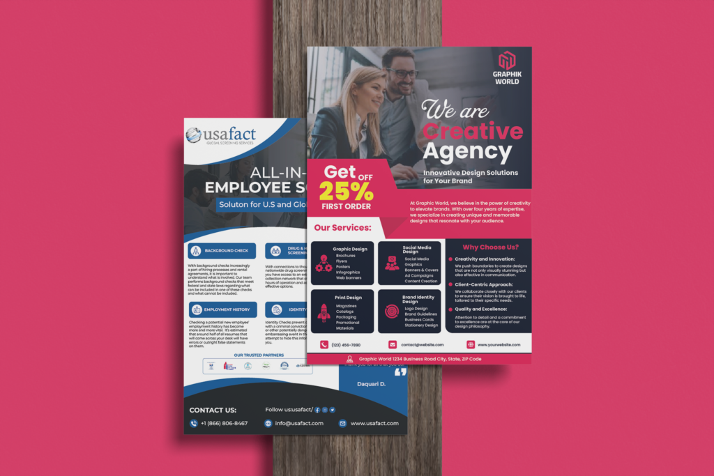 Flyers, flyer design, business flyers, real estate flyers.